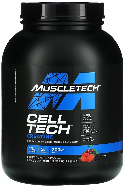 Fruit Punch Creatine Complex - MuscleTech Performance Series Cell Tech Creatine Fruit Punch — photo N5