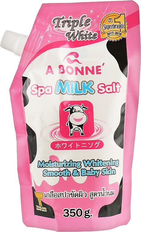 Whitening Salt Body Scrub with Milk Proteins - A Bonne Spa Milk Salt Moisturizing Whitening Smooth & Baby Skin — photo N3