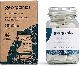 Fragrances, Perfumes, Cosmetics Peppermint Chewing Gum - Georganics Natural Chewing Gum English Peppermint