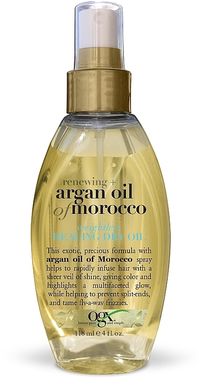 Repairing Lightweight Dry Moroccan Argan Oil Spray - OGX Argan Oil of Morocco Oil — photo N1