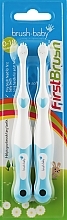 Set 'First Toothbrush', blue - Brush-Baby — photo N1