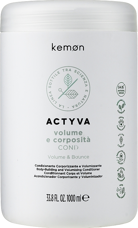 Hair Volume Conditioner - Kemon Actyva Volume e Corposita Cond — photo N4