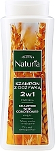 Wheat Shampoo-Conditioner for Dry & Colored Hair - Joanna Naturia Shampoo With Conditioner With Wheat — photo N1