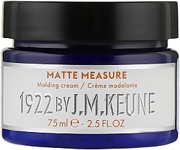 Hair Styling Cream for Men - Keune 1922 Matte Measure Molding Cream — photo N5