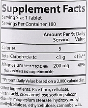 Dietary Supplement "Chelated Magnesium", 200 mg - Carlson Labs Chelated Magnesium — photo N3