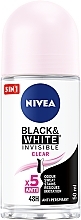 Fragrances, Perfumes, Cosmetics Roll-on Deodorant Antiperspirant "Black & White Invisible Protection CLEAR" - NIVEA Deodorant Invisible For Black & White Clear Roll-On For Women