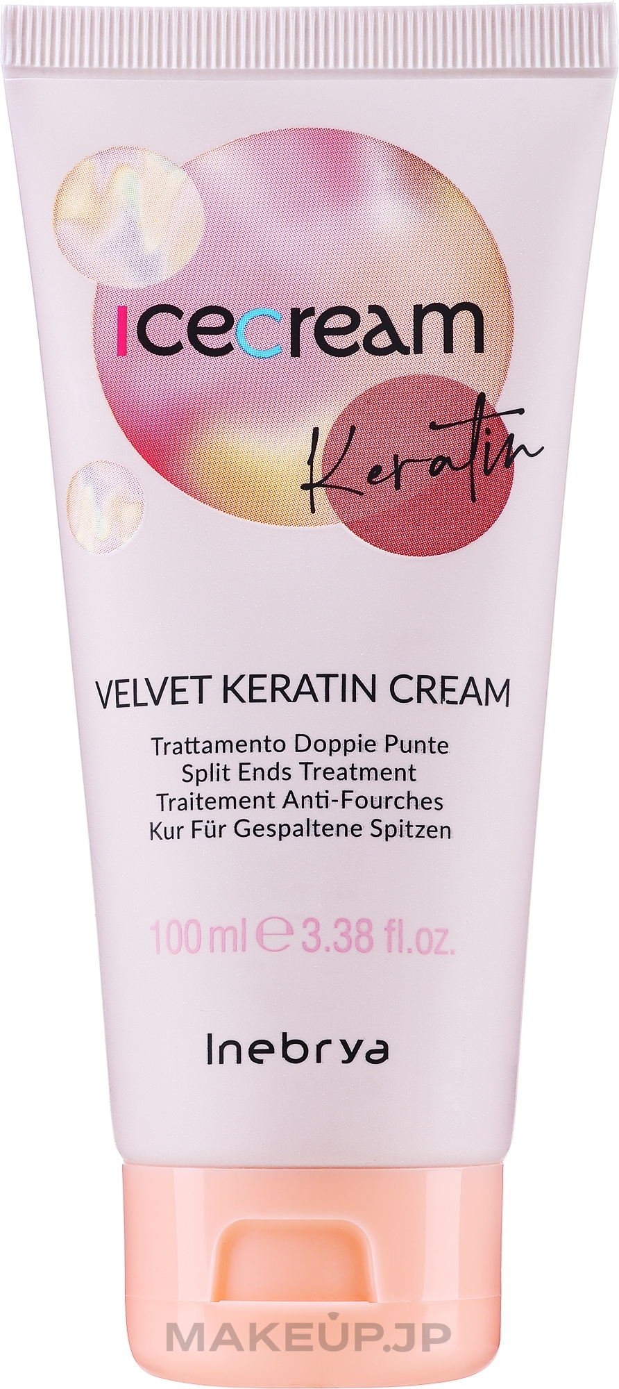 Hair Ends Serum - Inebrya Keratin Ice Cream  — photo 100 ml