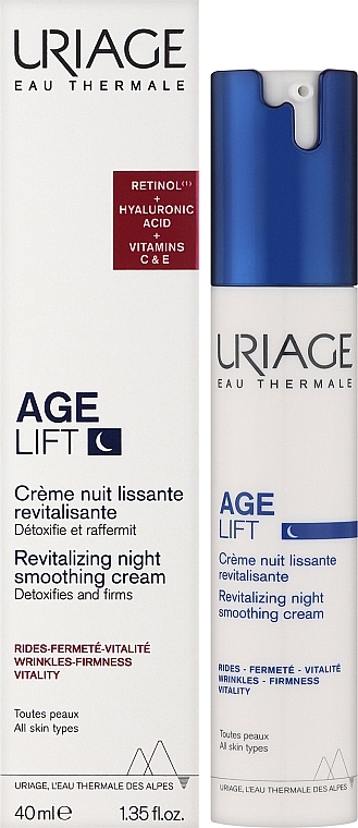 Revitalizing & Smoothing Night Cream - Uriage Age Lift Revitalizing Night Smoothing Cream — photo N13