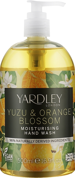 Yuzu & Orange Blossom Hand Wash - Yardley Yuzu & Orange Blossom Moisturising Hand Wash — photo N3