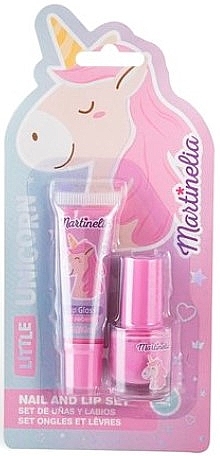 Kids Cosmetics Set 'Little Unicorn' - Martinelia Little Unicorn Nail & Lip Set (lip/gloss/6ml + nail/polish/4ml) — photo N1