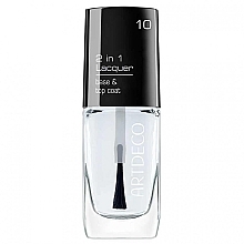 Fragrances, Perfumes, Cosmetics Base & Top Coat - Artdeco 2 in 1 Lacquer