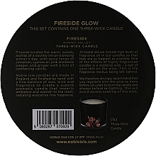 Noble Isle Fireside - Scented Candle with Three Wicks — photo N4