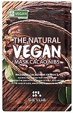 Cocoa Facial Sheet Mask - She’s Lab The Natural Vegan Mask Cacao — photo N10