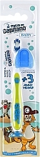 Fragrances, Perfumes, Cosmetics Kids Toothbrush 3+, soft, light green with racoon - Pasta Del Capitano