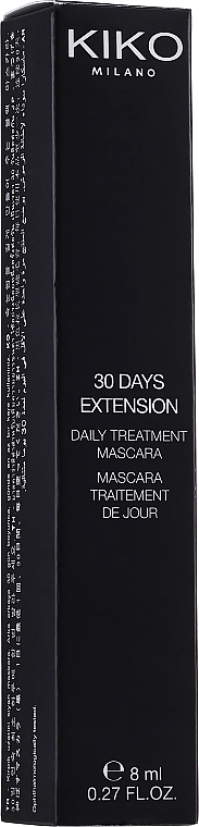 Treatment Mascara - Kiko Milano 30 Days Extension Daily Treatment Mascara — photo N3