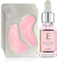 Fragrances, Perfumes, Cosmetics Set - Eclat Skin London Rose Blossom (oil/30ml + eye/pads/10pcs)