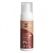 Body & Face Self Tanning Mousse - Derma Selvbruner Instant Mousse — photo N3