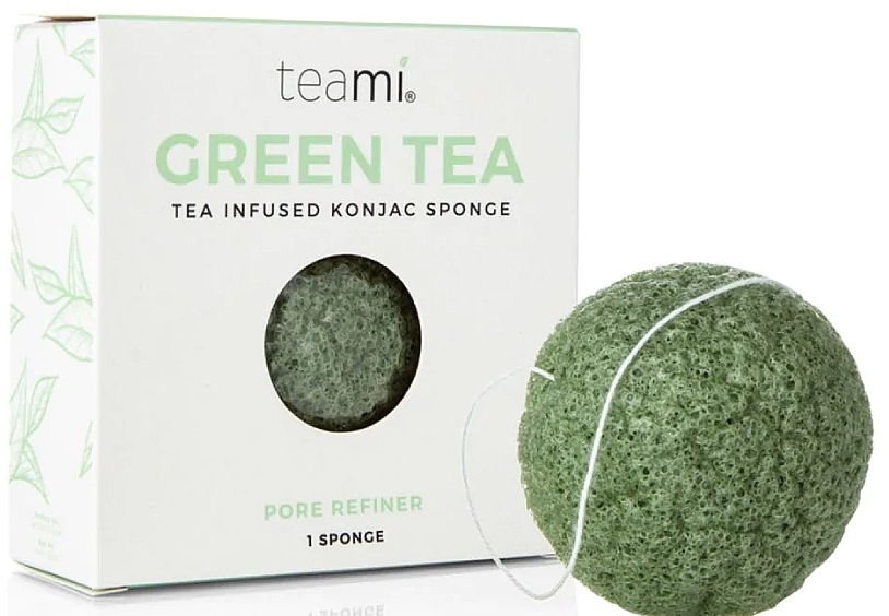 Konjac Face Sponge, green - Teami — photo N7