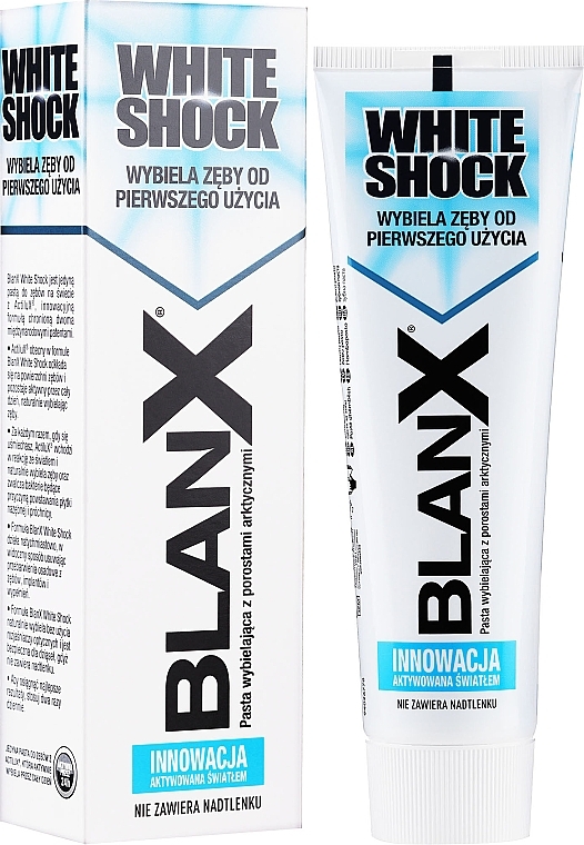 Whitening Toothpaste "White Shock" - Blanx White Shock Brilliant Toothpaste — photo N2