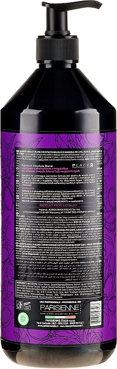 Bleached Hair Shampoo - Black Professional Line Platinum Absolute Blond Shampoo — photo N23