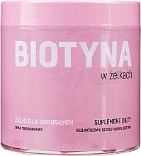 Biotin in Jelly Dietary Supplement with Strawberry Taste - Noble Health Biotin Suplement Diety — photo N2
