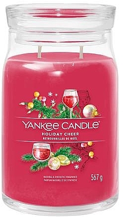 Scented Candle in Jar 'Holiday Cheer', 2 wicks - Yankee Candle Singnature — photo N5