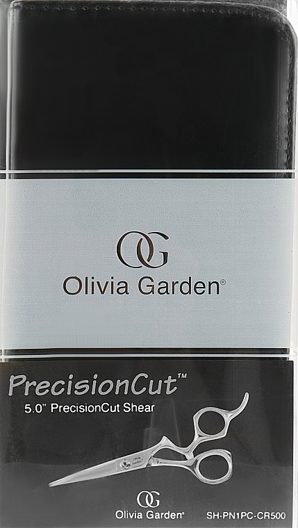 Hair Cutting Scissors, black lacquered case - Olivia Garden PrecisionCut 5.0 — photo N1