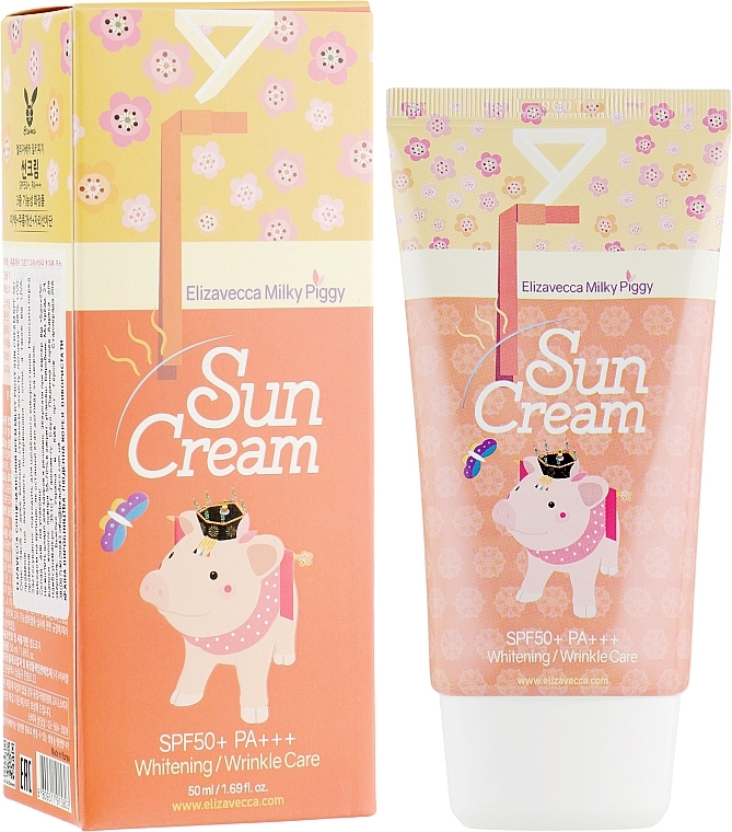 Sun Protection Cream SPF 50+ - Elizavecca Face Care Milky Piggy Sun Cream SPF 50+ — photo N13