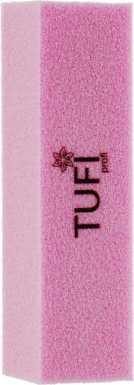 Buffer 150/150 grit, 10 pcs, pink - Tufi Profi — photo N1