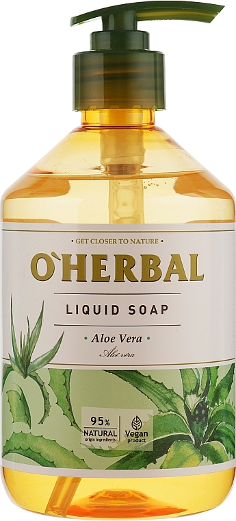 Liquid Soap with Aloe Vera Extract - O’Herbal Aloe Vera Liquid Soap — photo N2