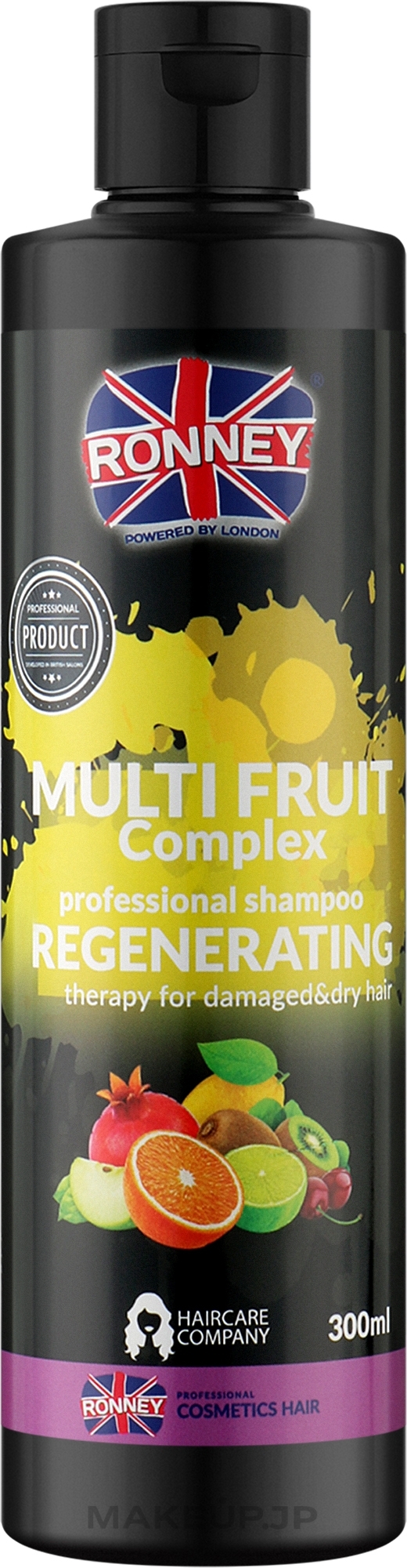 Regenerating Shampoo for Damaged & Dry Hair - Ronney Multi Fruit Complex Regenerating Shampoo — photo 300 ml