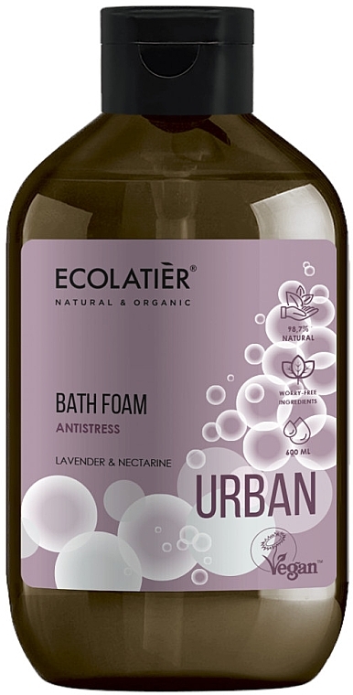 Bath Foam "Lavender & Nectarine" - Ecolatier Urban Bath Foam — photo N3