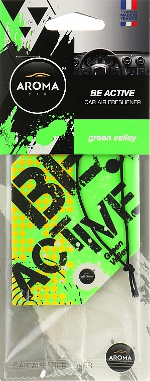 Car Air Freshener 'Green Valley' - Aroma Car Be Active — photo N1