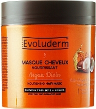 Fragrances, Perfumes, Cosmetics Dry & Damaged Hair Mask - Evoluderm Argan Divin 