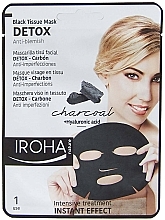 Face Sheet Mask - Iroha Nature Detox Black Tissue Mask Charcoal — photo N1