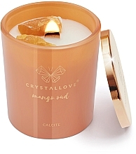 Calcite, Mango & Oud Soy Candle - Crystallove Soy Candle with Calcite Mango Oud — photo N6