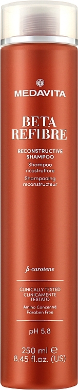 Repairing Shampoo for Damaged Hair - Medavita Beta Refibre Recontructive Shampoo — photo N1