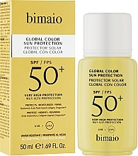 Mattifying Face Sun Cream SPF50+ - Bimaio Global Color Sun Protection — photo N2