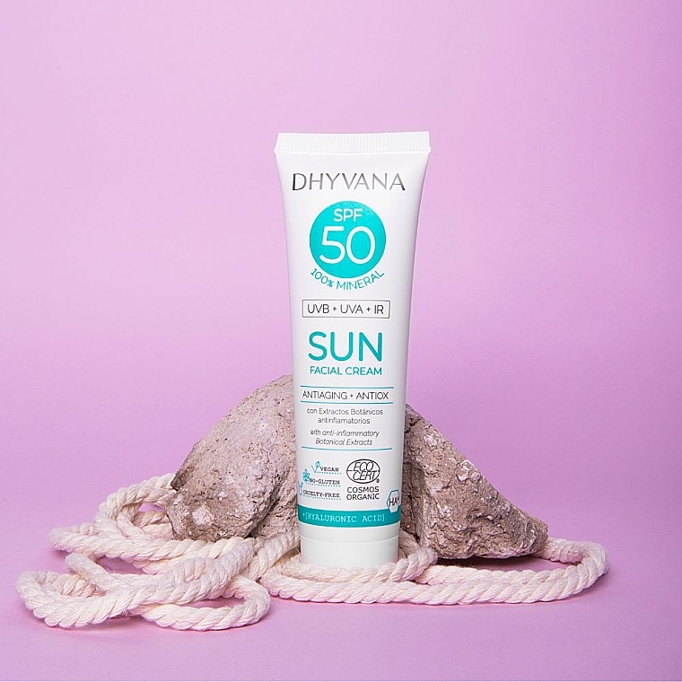 Sunscreen SPF50 - Dhyvana SUN Mineral Anti-Aging Cream — photo N2