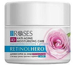 Fragrances, Perfumes, Cosmetics Anti-Aging Face & Neck Day Cream - Nature of Agiva Roses Retinol Hero Anti-Aging Face And Neck Day Cream SPF30 40+