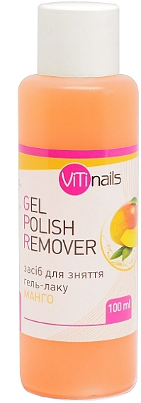 Gel Polish Remover with Mango Extract - ViTinails Gel Polish Remover — photo N1