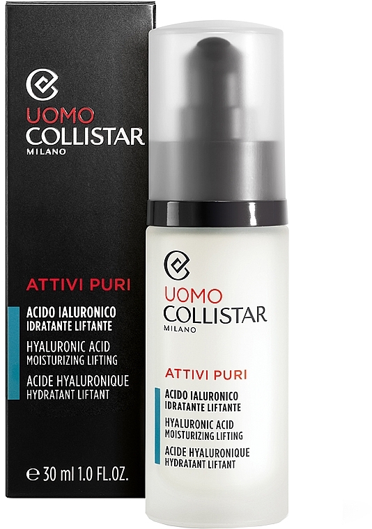 Hyaluronic Acid Concentrate - Collistar Linea Uomo Attivi Puri Acido Ialuronico Idratanta Liftante — photo N2