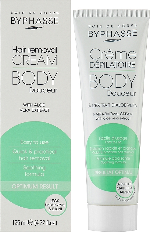 Depilatory Cream - Byphasse Hair Removal Cream Aloe Vera — photo N9
