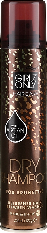 Dry Shampoo for Dark Hair - Girlz Only Hair Care Dry Shampoo For Brunette — photo N2