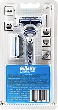 Shaving Razor with 2 Refill Cartridges - Gillette SkinGuard Sensitive — photo N2