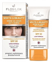 Fragrances, Perfumes, Cosmetics Day Cream for Face - Floslek White & Beauty Anti-Aging Day Cream SPF 30