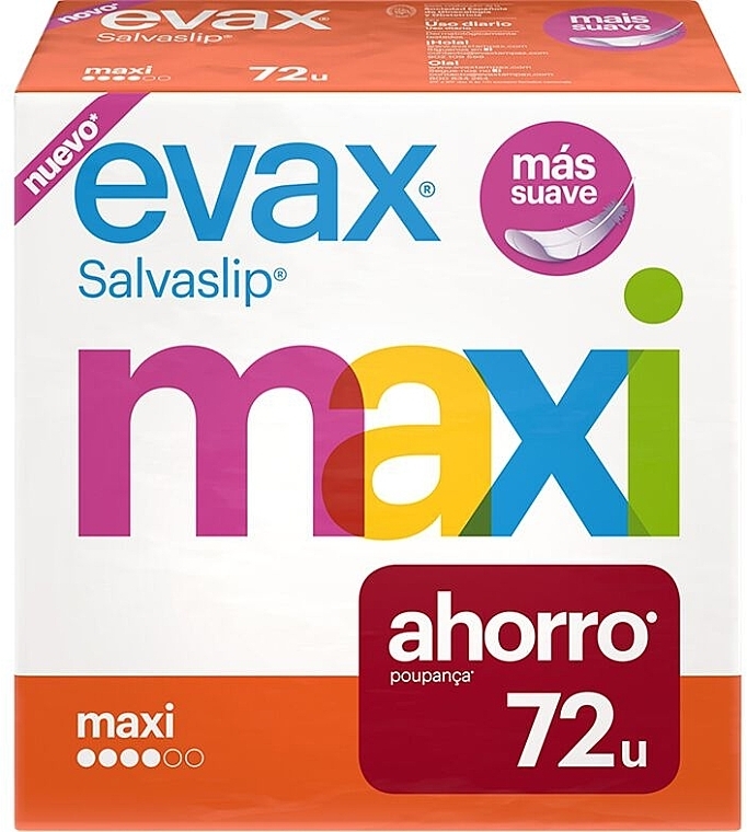 Daily Liners 'Maxi', 72 pcs - Evax Salvaslip — photo N1