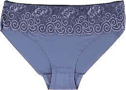 Polyamide Women Panties with Lace, blue - Moraj — photo N1