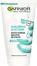 Fragrances, Perfumes, Cosmetics Cleansing Hyaluronic Aloe Foam for Normal & Sensitive Skin - Garnier Skin Naturals