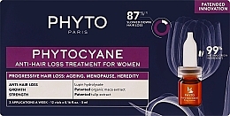 Fragrances, Perfumes, Cosmetics Progressive Hair Loss - Phyto Phytocyane Women Treatment  